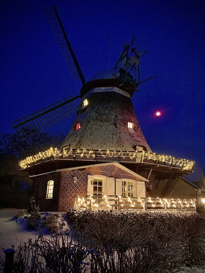Ferienhaus in Lindau - Windm&uuml;hle Lindaum&uuml;hlenholz - Weihnachten in der M&uuml;hle