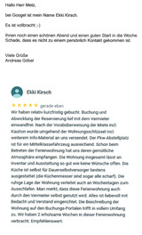 Ferienwohnung in Bastorf - Haus Mare - Bewertung Familie G&Ouml;BEL