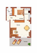 Ferienwohnung in Bresewitz - Landhaus am Bodden - Ferienwohnung am Dar&szlig; bei Zingst