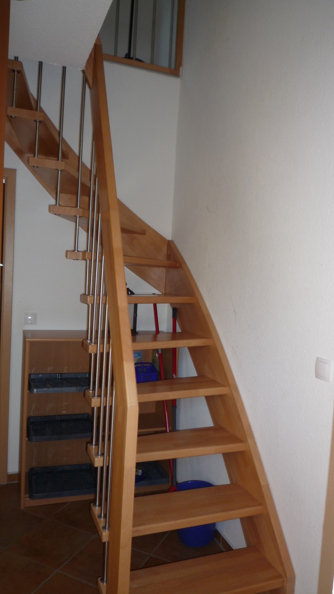 Ferienwohnung in Trassenheide - M&ouml;wennest - Treppe zum zweiten Schlafzimmer