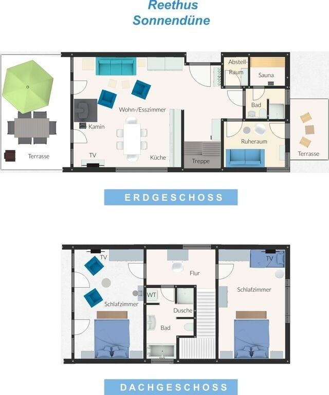 Ferienhaus in Heiligenhafen - Ostsee - Reetdachhaus Nr. 10 "Reethus Sonnend&uuml;ne" im Strand Resort - Bild 19