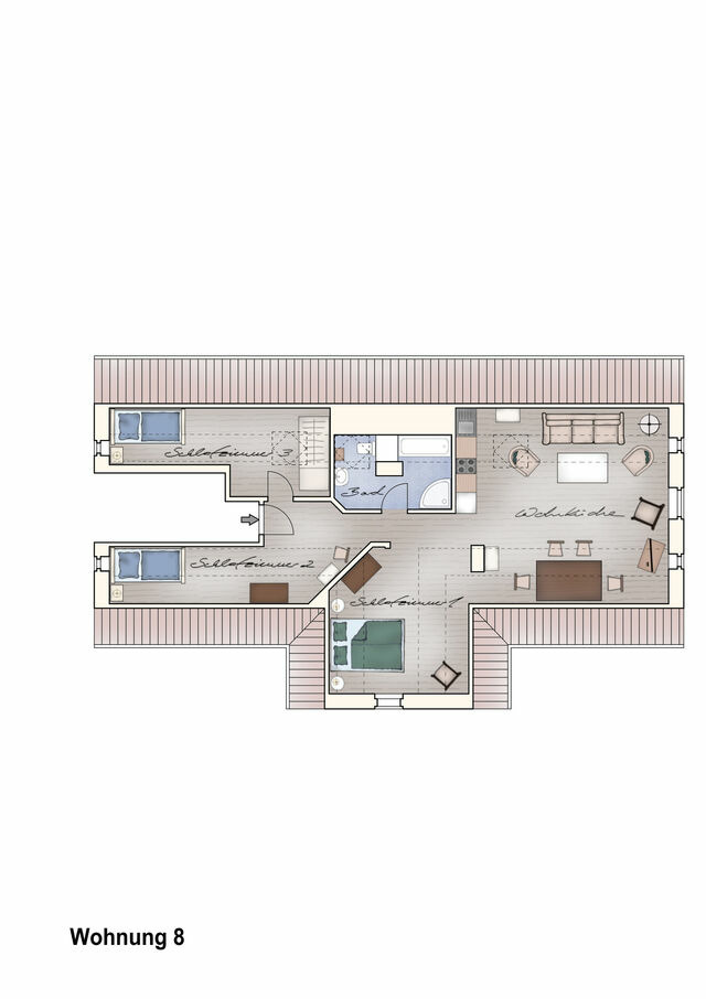 Ferienwohnung in Neuenkirchen - Ferienwohnung 8 f&uuml;r 4 Personen Seeblick - Bild 17