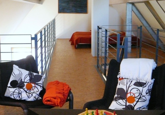 Ferienwohnung in Wieck a. Dar&szlig; - Aalreuse 2 - Spiel- und Leseecke auf der Galerie