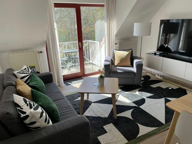 Ferienwohnung in Gustow - Ferienwohnung "Nils Holgerson" mit Balkon zwischen Strand, Wald & Wiese im S&uuml;dosten der Insel R&uuml;gen! - Bild 2