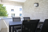 Ferienwohnung in Boltenhagen - Wei&szlig;e Villen Whg. 19 - &uuml;berdachter Balkon
