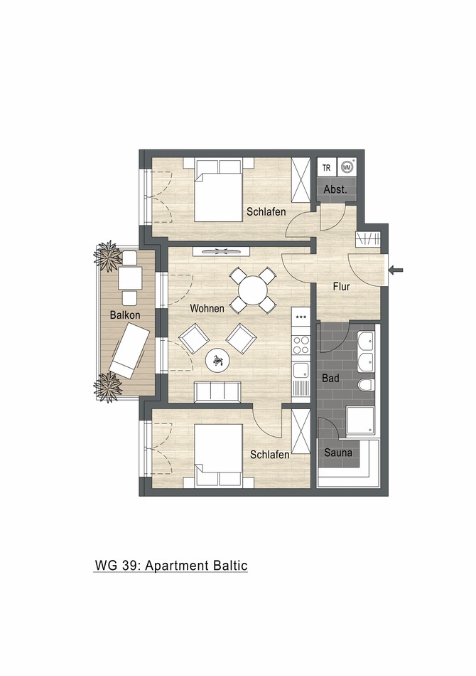 Ferienwohnung in K&uuml;hlungsborn - Ferienwohnung Baltic - Riviera K&uuml;hlungsborn - Bild 13