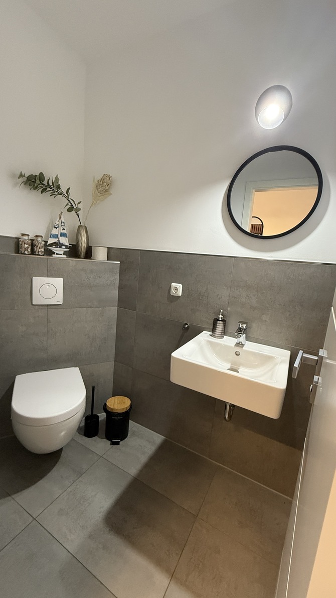 Ferienhaus in Pruchten - Ferienhus Darsskieker - Toilette im Erdgescho&szlig;