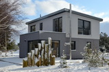 Ferienhaus in Pruchten - Ferienhus Darsskieker - auch im Winter wundersch&ouml;n
